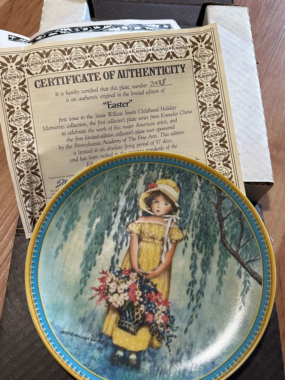 Vintage Knowles Collector Plate with COA  | Norman Rockwell / Jess Willcox Smith